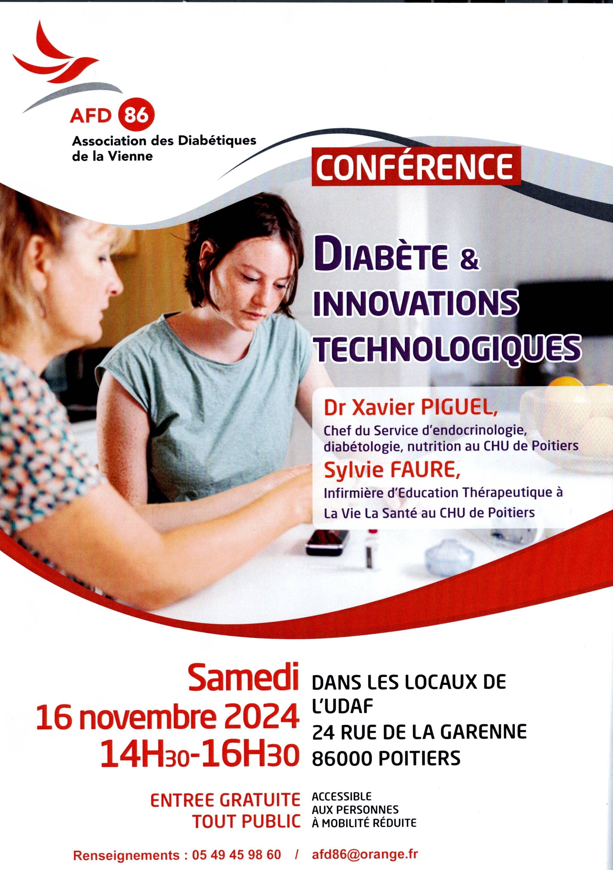 Conférence - Diabète & INNOVATIONS TECHNIQUES